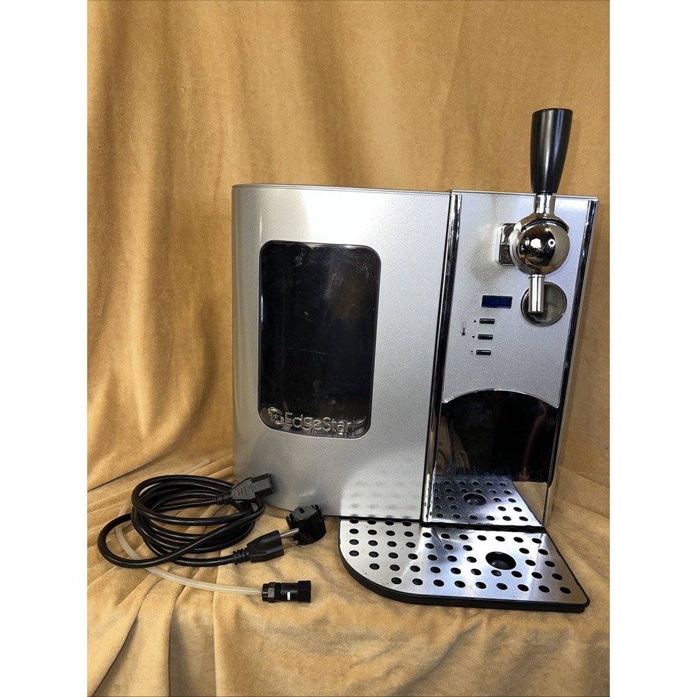 EdgeStar TBC50S 5 Liter Mini Keg Beer Cooler Kegerator Silver Chrome Dispenser